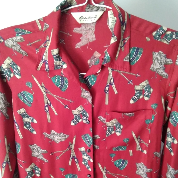 VINTAGE Eddie Bauer "Ski" Shirt - Picture 7 of 8